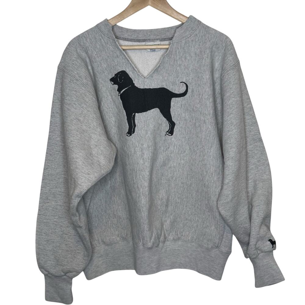 The Black Dog Martha’s Vineyard Vtg 1990's XL USA Made Gray Pullover Sweatshirt